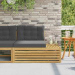 Lauko galinė sofa Kietos akacijos mediena
