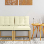 Lauko Vidurinis Sofa Kietas akacijos medis ir tekstilenas