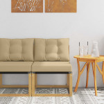 Lauko Vidurinis Sofa Kietas akacijos medis ir tekstilenas