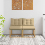 Lauko Vidurinis Sofa 2 vnt. 2 vietos