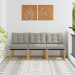 Lauko Vidurinis Sofa 3 vnt. 3 vietos