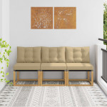 Lauko Vidurinis Sofa 3 vnt. 3 vietos