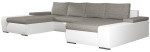 Minkštas kampas Eltap Marino, baltas/pilkas