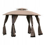 Sodo pavėsinė Torontum, 375x265cm, smėlio spalvos