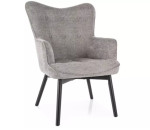 Fotelis Signal meble Carmen Raven, pilkas