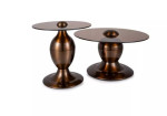 2-jų kavos staliukų komplektas Signal meble Cassie, rudas