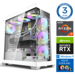 INTOP AQUA Ryzen 7 7800X3D 64GB DDR5 1TB SSD M.2 NVME RTX5070Ti 16GB  WIN11