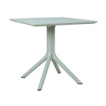 Lauko stalas Home4you Mango, 80x80x75 cm, pilkas