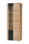 Vitrina Asm Aron, ruda/juoda