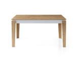 Virtuvinis stalas Asir Asos 2971, 140x75x80 cm, rudas/baltas