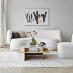 Kavos staliukas, Saga Square - Safyras, 90x35x90 cm, Skaidrus