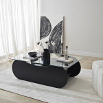 Kavos staliukas, Brise, 105x35x65 cm, Juodas