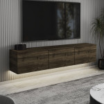 TV staliukas Asir Neon, 160x35x32 cm, rudas