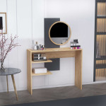 Kosmetinis staliukas Asir Dali, 96x130x29,6 cm, antracitas