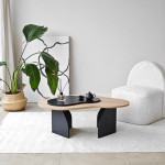 Kavos staliukas Asir, 105x35x65 cm, juodas