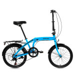 Sulankstomas dviratis Bisan Twin S 20" mėlynas