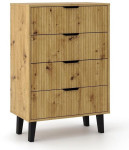 Komoda TopEShop Scandi 4S, ruda