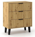 Komoda Topeshop Scandi 3S, ruda