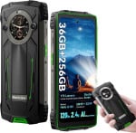 „Blackview Rugged BV8200 LTE“ 6,5 colio FHD+IPS 1080x2400 120Hz „Corning 3th“ + 1,3 colio 360x360 12+256GB MT8781 aštuon