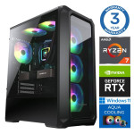 INTOP AQUA Ryzen 7 8700F 64GB DDR5 500SSD M.2 NVME+2TB RTX5060Ti 8GB WIN11Pro
