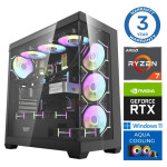 INTOP AQUA Ryzen 7 8700F 32GB DDR5 1TB SSD M.2 NVME RTX5060Ti 8GB WIN11