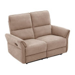 Sofa-reglaineris Home4You Damika, šviesiai ruda