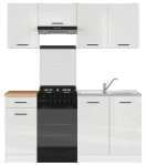 5-dalių virtuvės komplektas Black Red White Junona Line, baltas/smėlio spalvos