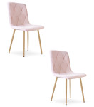 2-jų kėdžių komplektas Leobert Libra, rožinis