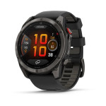 Garmin fēnix® 8 Pro – 51 mm AMOLED Sapphire Carbon grey DLC titanium with Black/pebble grey silicone band