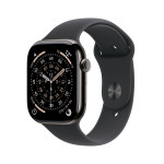 Apple Watch Series 11 GPS + Cellular 46mm Slate Titanium Case with Black Sport Band - M/L - MFD24ET/A