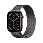 Apple Watch Series 11 GPS + Cellular 46mm Slate Titanium Case with Slate Milanese Loop - M/L - MFD44ET/A