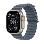 Apple Watch Ultra 3 GPS + Cellular 49mm Natural Titanium Case with Anchor Blue Ocean Band - MEWH4ET/A