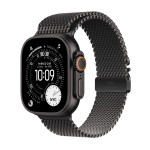 Apple Watch Ultra 3 GPS + Cellular 49mm Black Titanium Case with Black Titanium Milanese Loop - Medium - MF1Q4ET/A