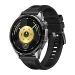 „Huawei WATCH GT 6“ 46 mm išmanusis laikrodis, GPS (palydovinis), AMOLED, 1,47 colio, atsparus vandeniui, juodas