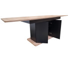 Valgomojo stalas Szynaka Meble, rudas/juodas