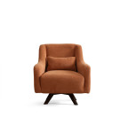 Svetainės fotelis Asir Hera, oranžinis