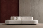 Sofa Asir Pars Cream, balta
