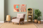 Miegamas fotelis Sofa-lova Atelier Del Sofa Cosmo, smėlio spalvos