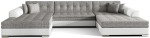 Universalus minkštas kampas NORE Vento, šviesiai pilkas/baltas