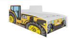 Vaikiška lova Tractor, 140x70 cm, geltona