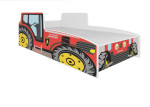 Vaikiška lova Tractor, 140x70 cm, raudona
