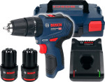 Smūginis suktuvas-gręžtuvas Bosch GSB 12V-30, 12 V, su akumuliatoriumi ir krovikliu