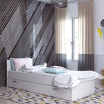Lova Kalune Design Sofia, 90x190 cm, balta