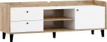 TV staliukas Meblocross Dolce Dol-17 1D2S, šviesiai rudas/baltas