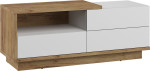 TV staliukas Meblocross Hybrid Hyb-20 1D1S, šviesiai rudas/baltas