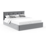 Lova FDM Rino, 180x200 cm, pilka