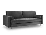 Trivietė sofa Milo Casa Santo, tamsiai pilka