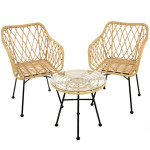 Sodo baldų komplektas Desire beige Patio, rudas