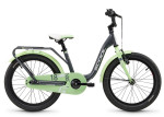 Dviratis S'COOL niXe 18" 1-speed coaster-brake Aluminium dark grey-pastel green
