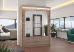 Spinta su LED apšvietimu Clever 150, ruda